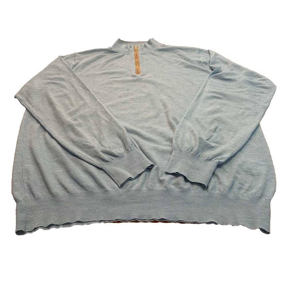 Peter Millar Crown Crafted Mens Excursionist Flex Quarter Zip Sweater Size XL